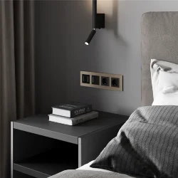 Рамка из стекла на 4 поста Senso шампань soft-touch W0043111