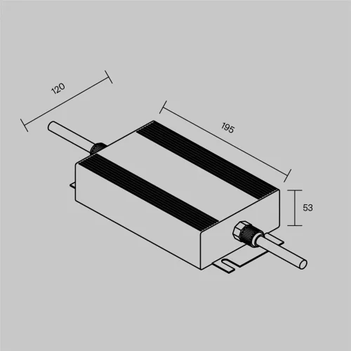 Источник напряжения PSL008 24В 400Вт IP67 822008 (Серебро) 822008 - фото 4