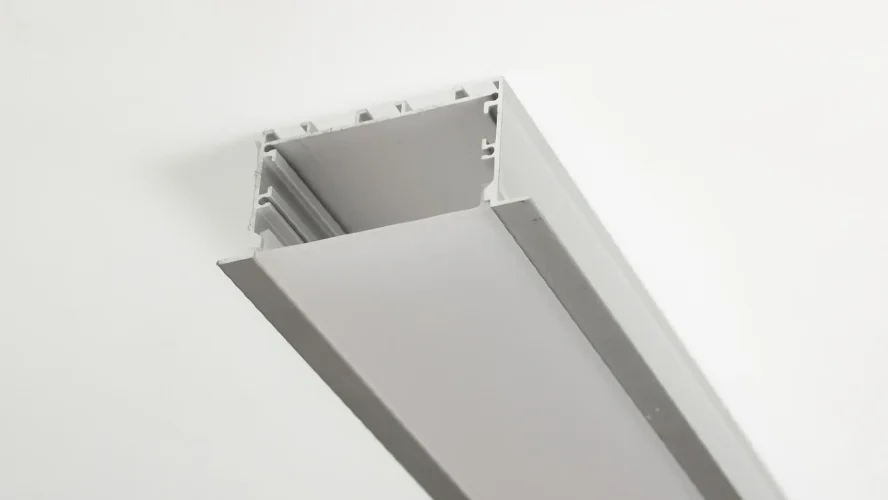 Алюминиевый профиль врезной 578 (2000х75/60х35мм с рассеивателем) - фото I