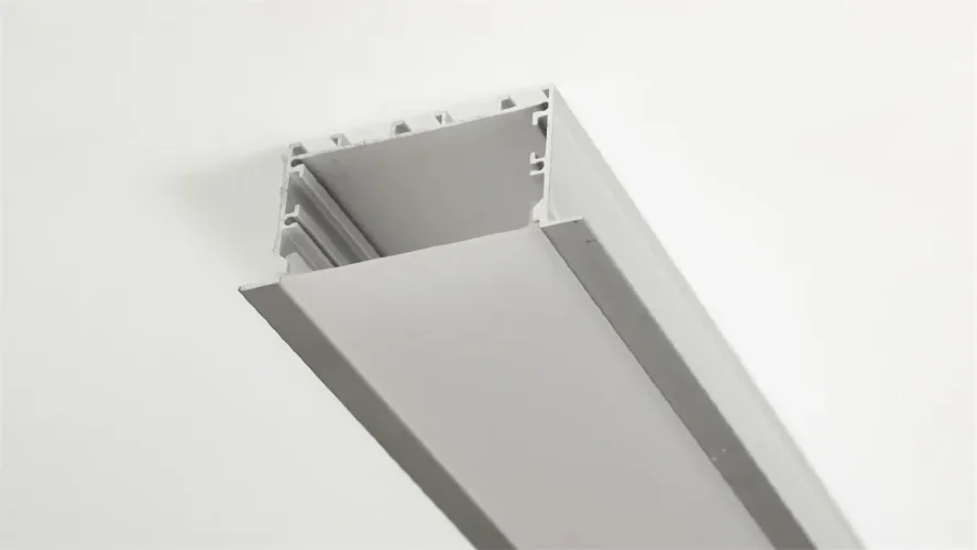 Алюминиевый профиль врезной 578 (2000х75/60х35мм с рассеивателем) - фото I