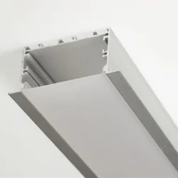 Алюминиевый профиль врезной 578 (2000х75/60х35мм с рассеивателем)