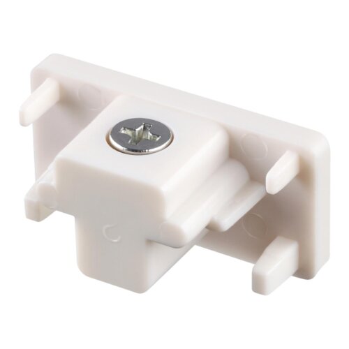 Заглушка для однофазного трехжильного шинопровода «Novotech» 135016 (крепление к треку). Фото 1.