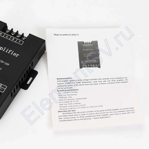 Усилитель RGB-30A P262 (5-24V, 150-720W) - фото 3.