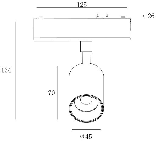 'Светильник трековый SLIM, 48В 10W белый 2700-6000К, SL-SLIM-SPWH-10-CCT. Фото 2
