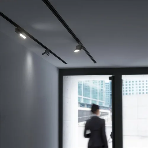 Трековый светильник для однофазного шинопровода Arda черный 10 Вт 4200 K 85015/01 - фото 9