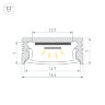 Профиль SL-SLIM-Н7-2000 ANOD (Arlight, Алюминий) 023716 - фото 3