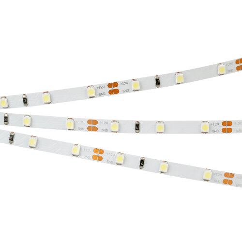 Светодиодная лента RT-А60-5mm 12V Cool 15К (4.8 W/m, IP20, 2835, 5m) (Arlight, 4.8 Вт/м, IP20) 015215(2) - фото 2