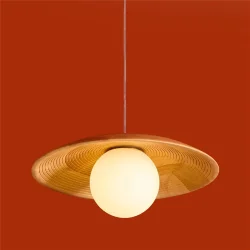 Подвесной светильник Freya FR5589PL-01T (Дерево)