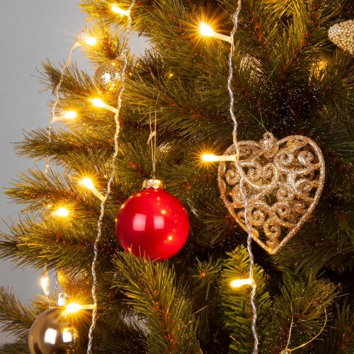 Светодиодная гирлянда занавес теплый белый 1,5*1м IP20 - Фото 2