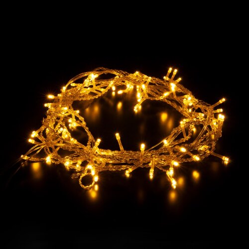 Светодиодная гирлянда занавес теплый белый 1,5*1м IP20 - Фото 3