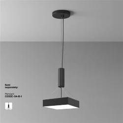 Потолочный светильник Зон / Zon 36 Вт 4000 К 120° (Черный) C032CL-36W4K-SQ-B
