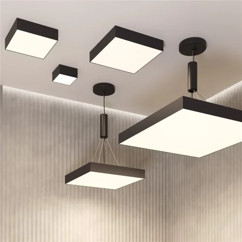 Потолочный светильник Зон / Zon 36 Вт 4000 К 120° (Черный) C032CL-36W4K-SQ-B - фото 4