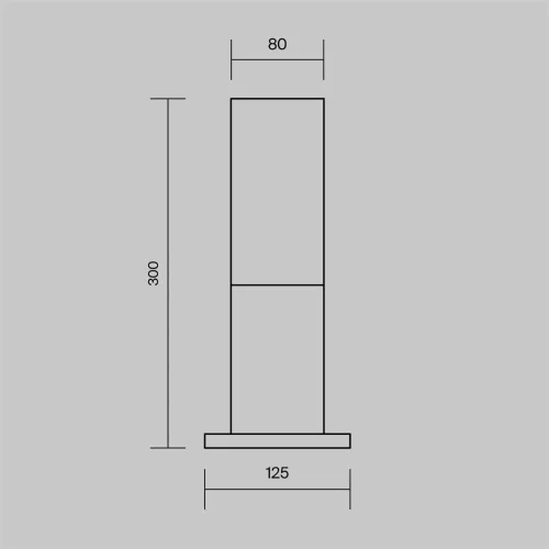 Ландшафтный светильник Willis E27х1 60Вт IP 54 (Серый) - фото 4