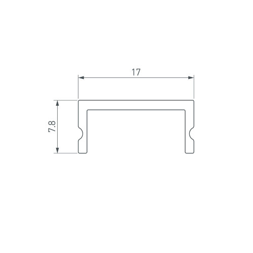 Экран SL-W17-3000 OPAL (Arlight, Пластик) - фото 2