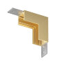 TR5732-SB Угловой элемент для трека SHINE BASE 90° стена-потолок, сатинированная латунь, алюминий. Фото 2