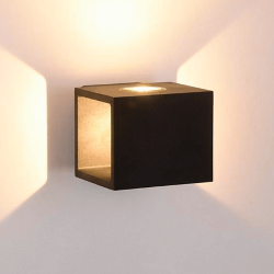 Светильник настенный JY KUB черный, LW-A0100A-BL-WW 002795