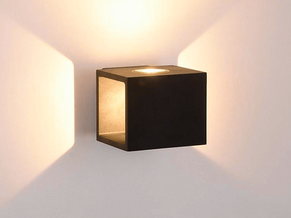 Светильник настенный JY KUB черный, LW-A0100A-BL-WW - фото