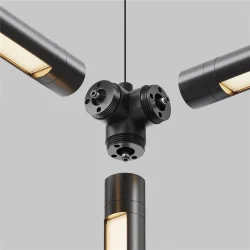 T-образный вертикальный коннектор для системы Shelf без ввода питания (Черный)