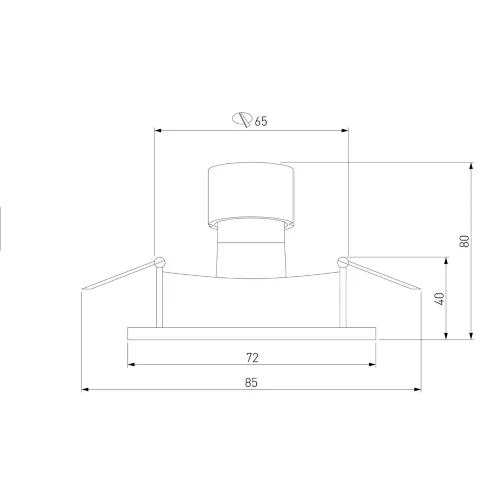 Встраиваемый точечный светильник 111 MR16 белый - фото 6