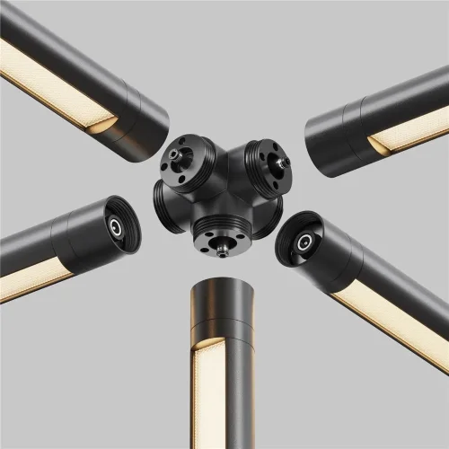 Пятиконечный коннектор для системы Shelf без ввода питания (Черный) - фото 4