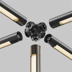 Пятиконечный коннектор для системы Shelf без ввода питания (Черный) CA020L5C-B