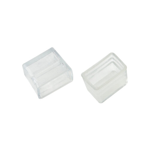 UCW-N22 CLEAR 025 POLYBAG Изолирующий зажим заглушка для светодиодных лент ULS-N22 RGB NEON 220В, 10x18мм, Цвет прозрачный, 25 штук в пакете, TM Uniel - фото 1