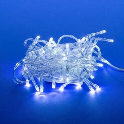 ULD-S0500-050-DTA WHITE IP20 Гирлянда светодиодная с контроллером, 5м, 50 светодиодов, Белый свет, Провод прозрачный