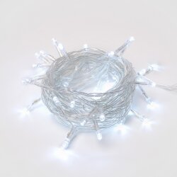 ULD-S0500-050-DTA WHITE IP20 Гирлянда светодиодная с контроллером, 5м, 50 светодиодов, Белый свет, Провод прозрачный