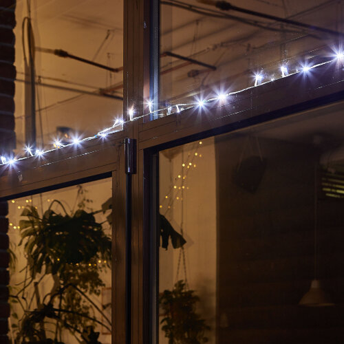 ULD-S0500-050-DTA WHITE IP20 Гирлянда светодиодная с контроллером, 5м, 50 светодиодов, Белый свет, Провод прозрачный - фото 6