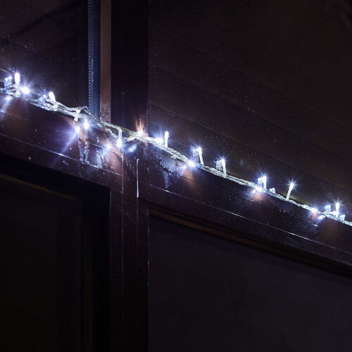 ULD-S0500-050-DTA WHITE IP20 Гирлянда светодиодная с контроллером, 5м, 50 светодиодов, Белый свет, Провод прозрачный - фото 8