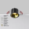 Встраиваемый светильник Альфа / Alfa LED 10 Вт 2700 К 60° (Черный) DL043-01-10W2.7K-RD-B - фото 2