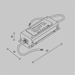 Источник напряжения Parity 48В, 100Вт, белый (Серебро) TRA130DR-100W