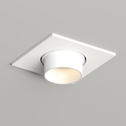Встраиваемый светильник, IP20, до 15 Вт, LED, GU5,3, белый, пластик, Denkirs DK3121-WH