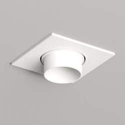 Встраиваемый светильник, IP20, до 15 Вт, LED, GU5,3, белый, пластик, Denkirs DK3121-WH