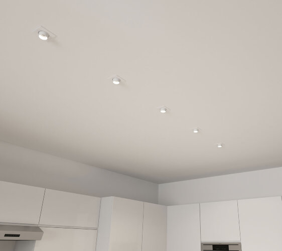 DK3121-WH Встраиваемый светильник, IP20, до 15 Вт, LED, GU5,3, белый, пластик. Фото 6