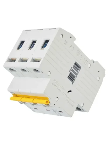 Выключатель автоматический модульный 3п C 10А 6кА ВА47-60M KARAT IEK MVA31-3-010-C - фото 6