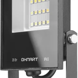 Прожектор светодиодный 61 946 OFL-20-4K-BL-IP65-LED 20Вт 4000К IP65 1600лм черн. ОНЛАЙТ 61946