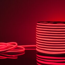 Светодиодный гибкий неон 220&amp;nbsp;В 9.6&amp;nbsp;Вт/м 120 Led/м 2835 IP67, односторонний красный, 50 м Гибкий неон 220V 9,6W 120Led 2835 IP67 односторонний красный, 50м (040595)