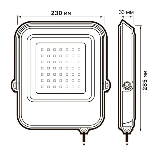 Прожектор светодиодный PFL-V 150Вт 6500К IP65 ДО Pro JazzWay 5039773 - фото 8