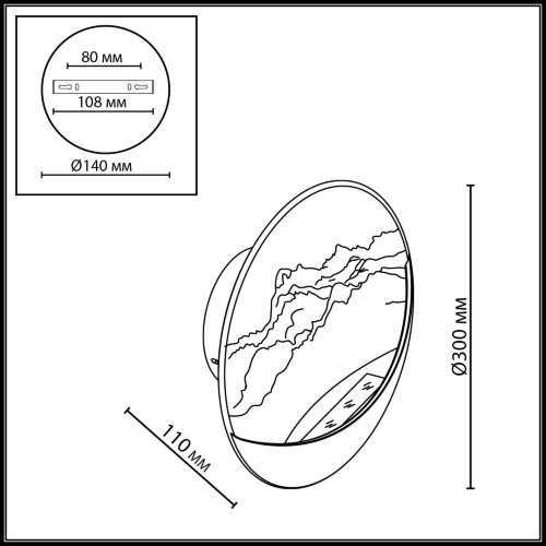 Настенный светильник «ODEON LIGHT» 7168/6WL, серия: MONTANA (крепление на планке). Фото 2.