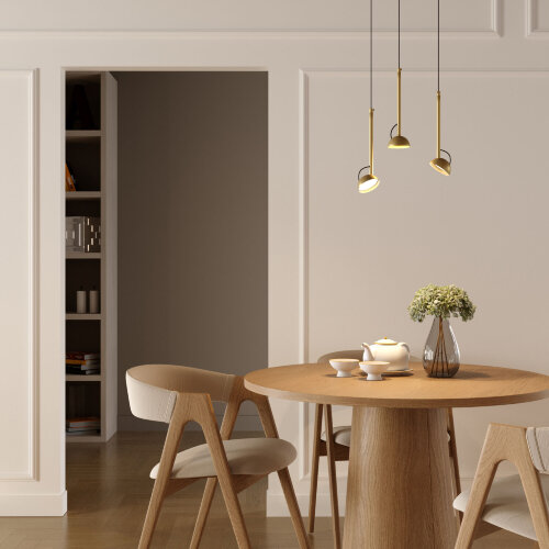 Светильник подвесной светодиодный Join 7W 4000K латунь - Фото 4