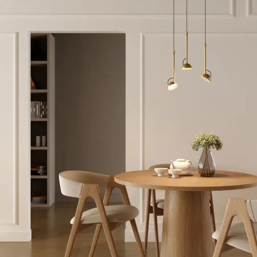 Светильник подвесной светодиодный Join 7W 4000K латунь 50313 LED - фото 4