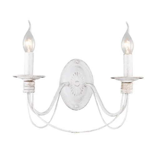 Серия светильников в классическом стиле. Подсвечники и основание для крепления рожков выполнены в виде катушек, обвитых веревкой. Серия имеет два цвета - белый с золотом и коричневый. (Белый с Золотом) - фото