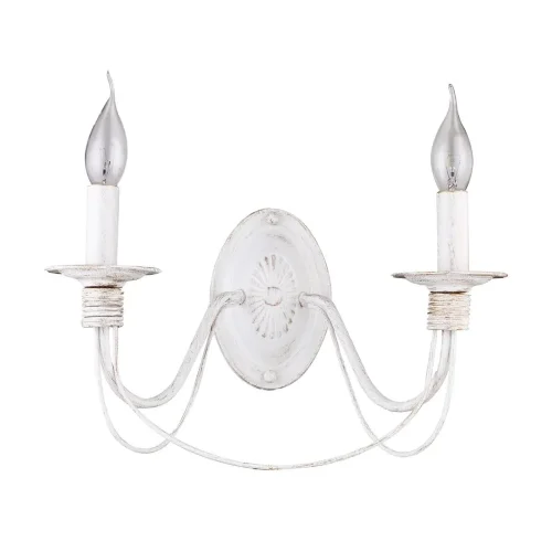 Серия светильников в классическом стиле. Подсвечники и основание для крепления рожков выполнены в виде катушек, обвитых веревкой. Серия имеет два цвета - белый с золотом и коричневый. (Белый с Золотом) - фото 3