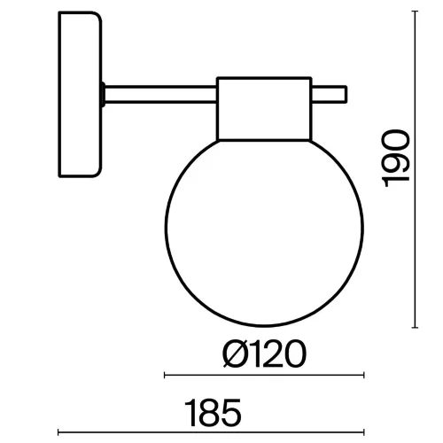 Настенный светильник (бра) Freya FR5233WL-01BS (Латунь) - фото 6