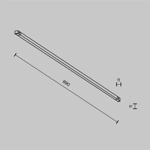Трековый светильник Базис / Basis Exility X 3000K 18Вт 120° (Черный) TR240-2-18W3K-B - фото 7