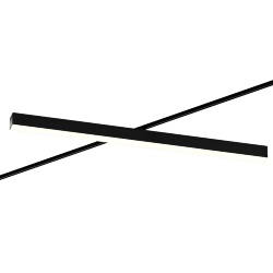 Трековый светильник 6063 5050 TR4 (RAL9005/1000mm/Prizma — 4K/38W)