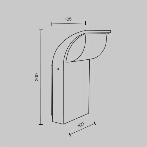 Настенный светильник (бра) Stock 3000K 7Вт IP 65 (Графит) - фото 16