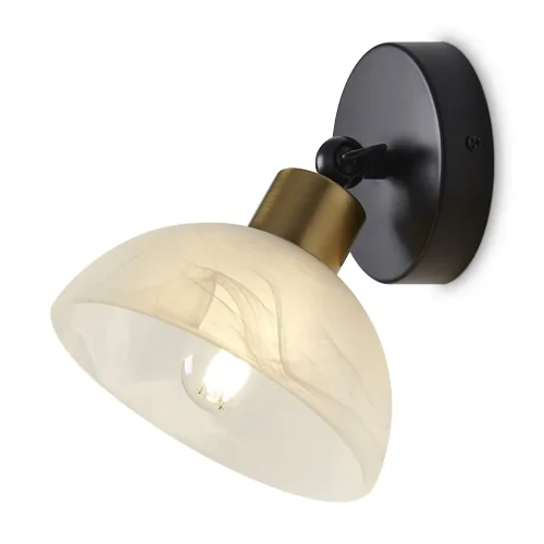 Настенный светильник (бра) FR5526WL-01BBZ Бесси / Bessie E27x1 (Черный и Бронза) FR5526WL-01BBZ - фото