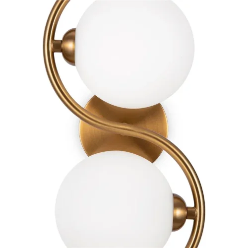 Плавные симметричные контуры создают визуально легкий и гармоничный облик серии. Символика «инь-ян» и трендовый силуэт сферы – образа бесконечности – наполняют дизайн метафорическим смыслом. Минималистичная металлическая арматура окрашена в цвет латуни. С